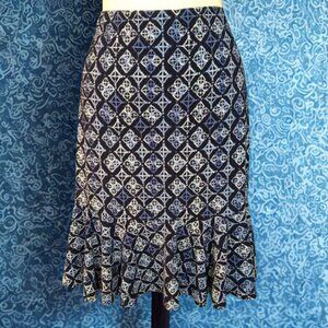 Chaps Patterned Skirt